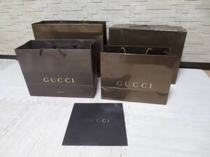 中古　大きいサイズ　GUCCI　グッチ　ショップ袋　ショッパー　紙袋　空箱　外箱　5枚