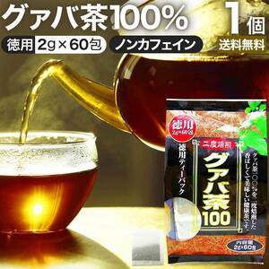 グァバ グァバ茶 グアバ グアバ茶 ガバ茶 ガバちゃ 茶葉 ティーパック ティーバッグ 2g*60包 送料無料 宅配便