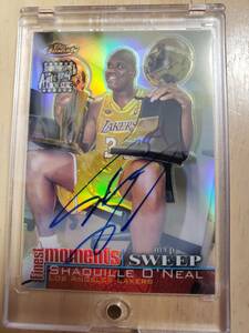 SP サイン 2000 -01 Topps Finest Moment SHAQUILLE O