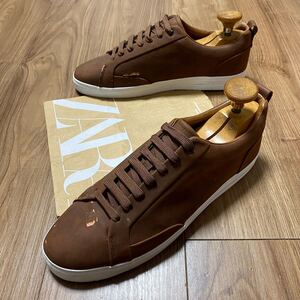 ZARA ローカットスニーカー 27.5cm 43 BROWN メンズ ザラ スニーカー シューズ