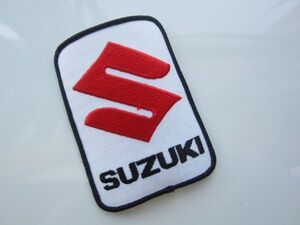 SUZUKI 鈴木 スズキ ワッペン/ビンテージ レーシング 自動車 バイク オートバイ 整備 108