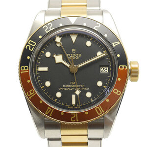 チューダー TUDOR ブラックベイ GMT 79833MN メンズ オートマ SS×YG コンビ 黒文字盤