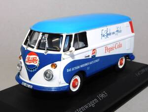 ■即決■ミニチャンプス 1/43 T1 VW Kastenwagen PEPSI COLA 1963 カステンワーゲン ペプシコーラ PMA MINICHAMPS ワーゲンバン ミニカー