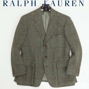 ◆POLO RALPH LAUREN ポロ ラルフローレン チェック柄 ウール ツイード 3釦 ジャケット 98 B5