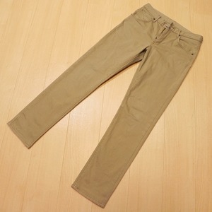 =856★ 日本製 EDWIN エドウィン EXL32 LONDON SLIM ★ ベージュ系 ストレッチ スキニー パンツ Sz.30 古着 即決 ★