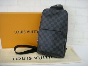 6153T【本物保証】 LOUIS VUITTON ルイヴィトン ダミエグラフィット アヴェニュー スリングバッグ N41719 美品