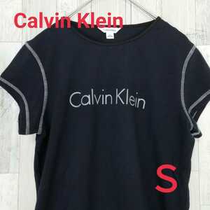 Calvin Klein　カルバンクライン　半袖Ｔシャツ　フロントロゴ　ブラック