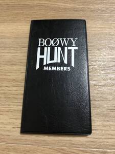 当時物 激レア BOOWY HUNT 手帳 氷室京介 布袋寅泰 松井常松 高橋まこと