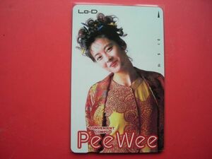 中山美穂　日立　Lo-D　PeeWee　未使用テレカ