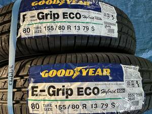 GOODYEAR E-Grip 155/80R13 2本 新品 グッドイヤー　②