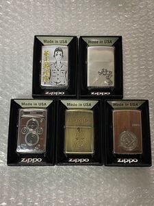 【zippo】【未使用】ジッポー ライター 紙ケース 保証書付 まとめ 5点