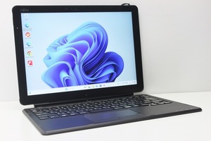 ノートパソコン 2in1PC Windows11 中古 富士通 Arrows Tab V727 第7世代 Core m3 SSD256GB メモリ4GB カメラ 12.3インチ タブレットPC