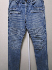 AVIREX TYPE BLUE DENIM RIDERS PNATS Ⅱ・M（アヴィレックスデニムライダースパンツジーンズジーパンデニムパンツ）