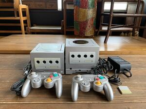 A0930-11★Nintendo GAMECUBE / 任天堂 ゲームキューブ 2台セット 通電確認済 現状品 ジャンク品