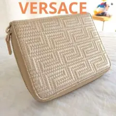 ♦VERSACE ベルサーチ　ファスナー財布　カード入れ　ホワイト　白