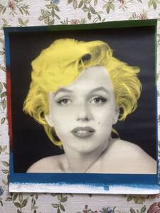 アメリカン・ポップアート スティーブ・カウフマン Steve Kaufman “The Marilyn Monroe” Signed On Canvas Unframed 5/50 美品 本物保証