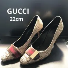 GUCCI 美品 パンプス ホースビット柄 22cm シューズ靴