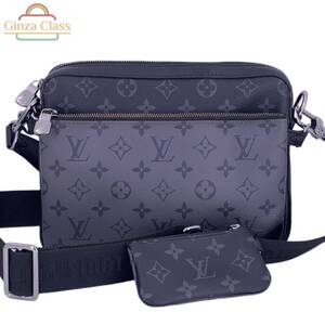 LOUIS VUITTON ルイヴィトン トリオ・メッセンジャー ショルダーバッグ モノグラム・エクリプスリバース M69443 TJ2240 メンズ 美品