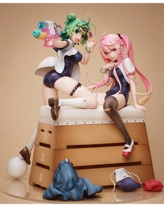 【特典付き・限定品】 好久水(すくみず) みどり＆ぴんく フィギュア　ネイティブ　2体セット PVC イラスト　ポストカード付き