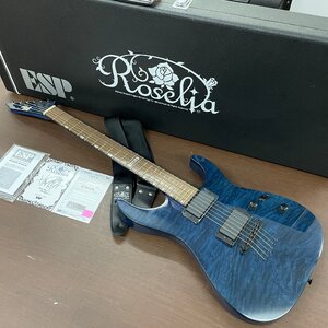 m002l URA(160) 1円～ ESP M-II ROSELIA SAYO ESP×バンドリ ロゼリア 氷川紗夜モデル エレキギター BanG Dream ハードケース付 アニメ