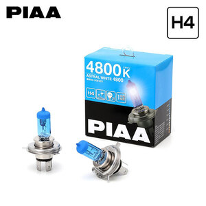 PIAA HW401 ヘッドライト用 アストラルホワイト ハロゲンバルブ H4 4800K 蒼白色 BMW ミニ(R55) H19.10～H27.8 ハロゲン仕様車 純正H4/H8