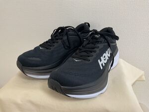 未使用！HOKA ONE ONE / Bondi8 BLACK-WHITE 9D