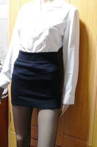 ●送料230円●超ミニスカート　コスプレ衣装　おねえさん　OL制服　マイクロミニ