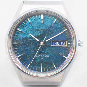 1円〜 SEIKO セイコー スーペリア 3883-7000 SS/QZ グリーン文字盤 フェイスのみ 腕時計 157-3211547【O商品】