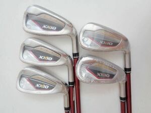 ◇新品◇ダンロップ XXIO 13 ゼクシオ レッド アイアン #6-PW(5本) 純正カーボン MP1300 (R)RED◆2234