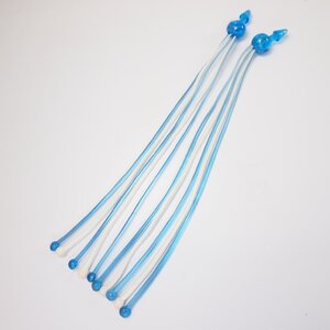 Handelbar streamers SUPERFLEX balls blue/white バーエンドタッセル ストリーマー VESPA Lambretta ベスパ ランブレッタ 50s 100s et3