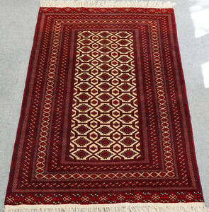 size:176×123cm トルクメン絨毯 手織り トライバルラグ