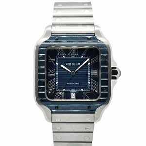 カルティエ　CARTIER　サントス ドゥ カルティエ ウォッチ LM　WSSA0048　ブルー　39.8mm