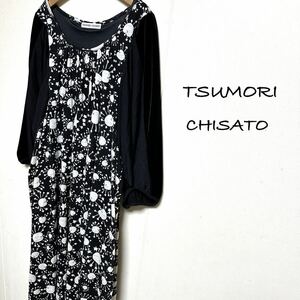 Tsumori chisato ツモリチサト　トゥインクルアップルT ワンピース　ブラック