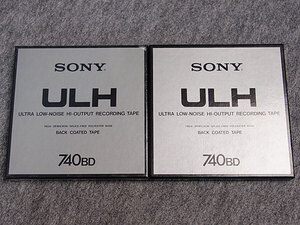 SONY　ソニー　ULH　740BD　オープンリールテープ　２本　ジャンク