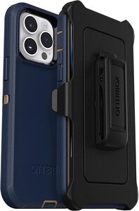 iPhone 14 Pro Max (6.7 インチ) 対応 OtterBox DEFENDER シリーズ スクリーンレス エディション ブルースエードシューズ B4 (ブルー)