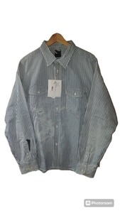 未使用 中村ヒロキ VISVIM SS PIONEER SHIRT L/S HICKOLY SIZE3 ICT 24SS　パイオニア　クラッシュ　シャツ　ヴィズヴィム　journeyman 