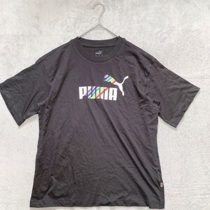 【PUMA】プーマ (M) タグ付き ロゴ プリント トップス 半袖 Tシャツ