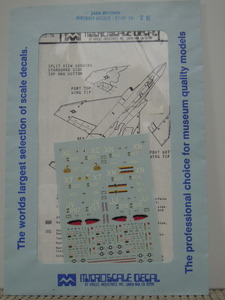 MICROSCALE 1/144 AIRFORCE F-4