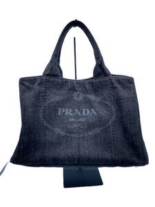 PRADA◆ショルダーバッグ/キャンバス/GRY