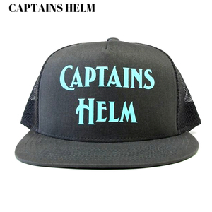 新品【CAPTAINS HELM LOGO MESH CAP (CHARCOAL) キャプテンズヘルム ロゴメッシュキャップ (チャコール) グレー】