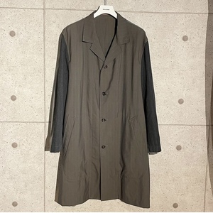 ONtheCORNER ITEM No.1621/COMMEdesGARCONS HOMMEPLUS コムデギャルソンオムプリュス 袖切り替え ロングコート 92aw size:M