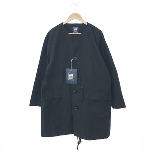 未使用品◆ROYAL NAVY ロイヤルネイビー ノーカラーモッズコート サイズ:1◆ ブラック メンズ NO COLLAR CAMOUFLAGE COAT アウター