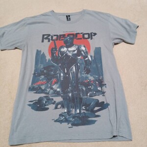 ロボコップ　Tシャツ　Мサイズ　シミあり　グレー　ムービーTシャツ　アメコミ　RoboCop　映画Tシャツ