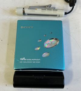 SONY ソニー MZ-E520 ブルー WALKMAN ウォークマン ポータブルMDプレーヤー 動作確認済み