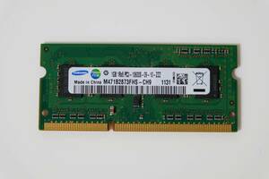 【中古】　SAMSUNG純正 ノートPC用メモリSO-DIMM DDR3 PC3-10600S 1GB 