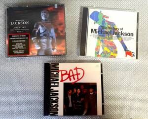 【2点は未開封】CD『Michael Jackson/マイケル・ジャクソン 』HISTORY・The History of Michael Jackson・BAD (3作品)