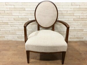 AD CORE エーディコア アームチェア ネオクラシコ ラウンジチェア ブラウン 椅子 家具 インテリア 参考定価17万円 （C）ADコア（貝202）