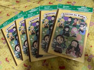 鬼滅の刃　Meiji オリジナルB5ノート　５冊　炭治郎　禰豆子　蜜璃　善逸　伊之助