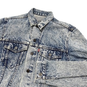 USA古着 80s Levi’s 75505 ケミカルウォッシュ デニム ジャケット カナダ製 36サイズ / ジージャン トラッカー 80年代 ヴィンテージ