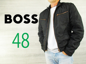 HUGO BOSS●ヒューゴボス＜中綿入りキルティング・ライダースジャケット＞●M0299y